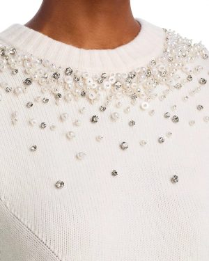 Candra Wool-Blend Sweater Vest Ivory