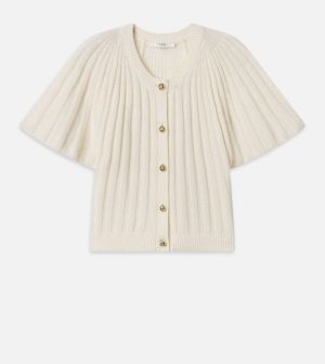 The Flutter Cardigan in Cream